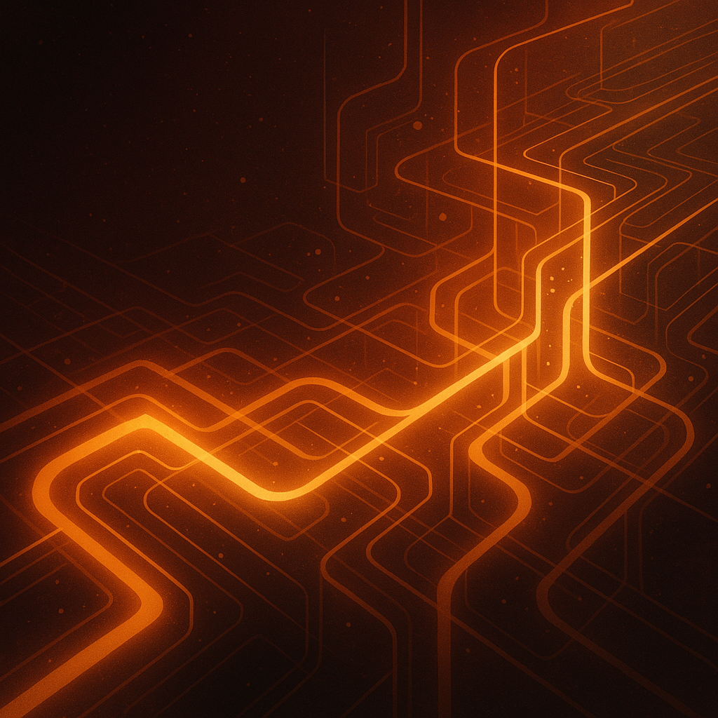 Cosmic network artwork from the earlier Jai AI website